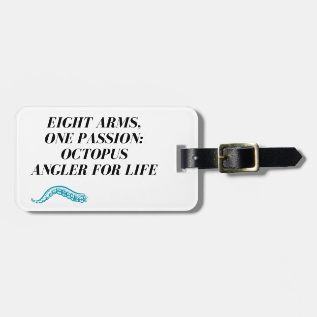 Etiqueta De Bagagem Pesca do polvo (Frente Horizontal)