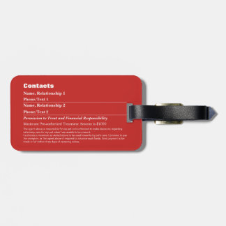 Etiqueta De Bagagem Pet Emergency Information Card v6