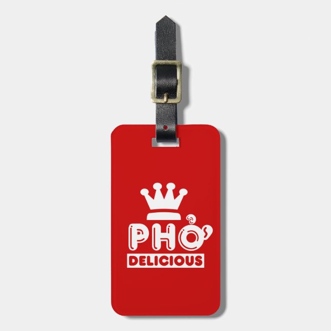 Etiqueta De Bagagem Pho King Delicious (Frente Vertical)