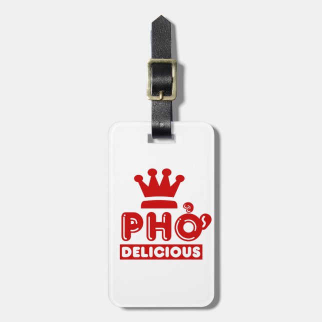 Etiqueta De Bagagem Pho King Delicious (Frente Vertical)