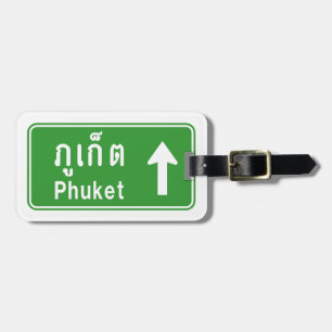 Etiqueta De Bagagem Phuket Ahead ⚠ Tai - Sinal De Trânsito Rodoviá