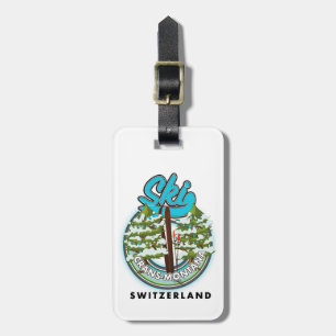 Etiqueta De Bagagem Pia de Suiça de Crans-Montana