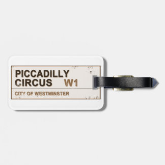 Etiqueta De Bagagem Piccadilly Circus London - Vintage