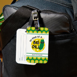 Etiqueta De Bagagem Pickleball Engraçado... Eu sou uma grande festa.