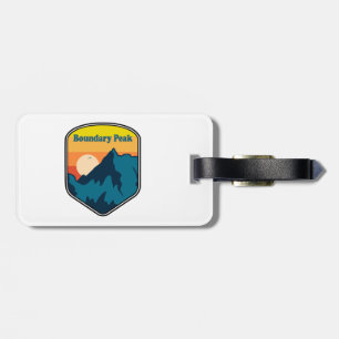 Etiqueta De Bagagem Pico Boundary Nevada Sunrise