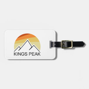 Etiqueta De Bagagem Pico Kings Utah Retro