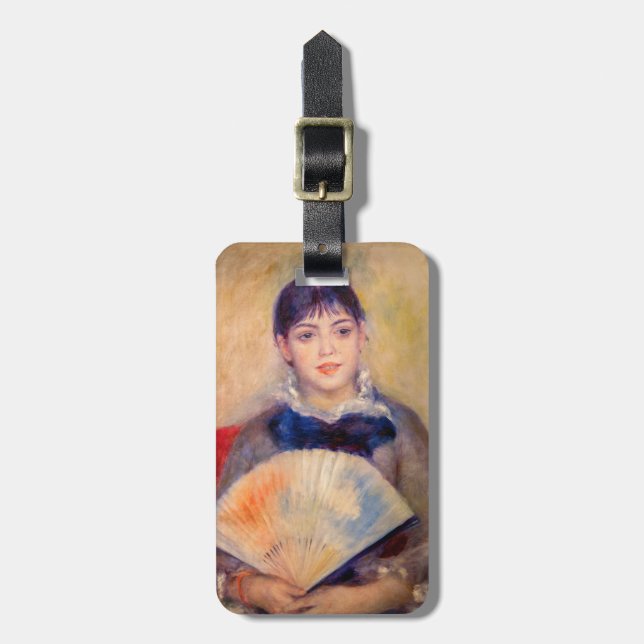 Etiqueta De Bagagem Pierre-Auguste Renoir - Garota com ventilador (Frente Vertical)