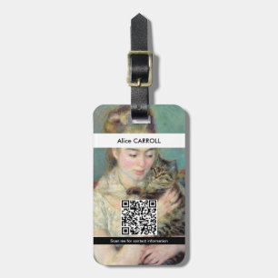 Etiqueta De Bagagem Pierre-Auguste Renoir - Mulher com um Gato