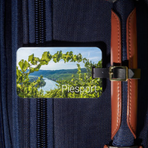 Etiqueta De Bagagem Piesport Moselle Graphics Vintage Vines Souvenir