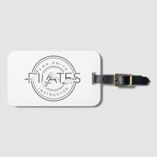 Etiqueta De Bagagem Pilates Instrutor Pilates Letters