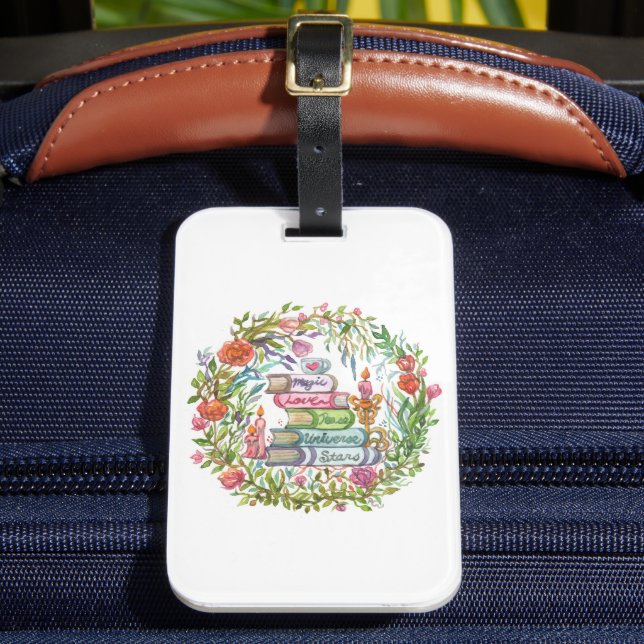 Etiqueta De Bagagem Pilha de Livros (Frente Insitu 2)