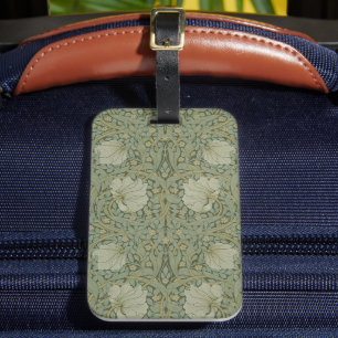 Etiqueta De Bagagem Pimpernel por William Morris Vintage Textil Floral