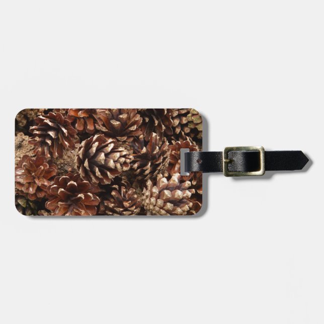 Etiqueta de Bagagem Pine Cones (Frente Horizontal)