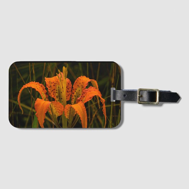 Etiqueta de Bagagem "Pine Lily" (Frente Horizontal)