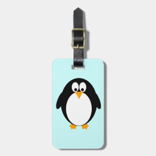 Etiqueta De Bagagem Pinguim bonito
