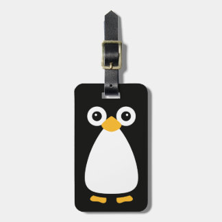 Etiqueta De Bagagem Pinguim bonito do vetor