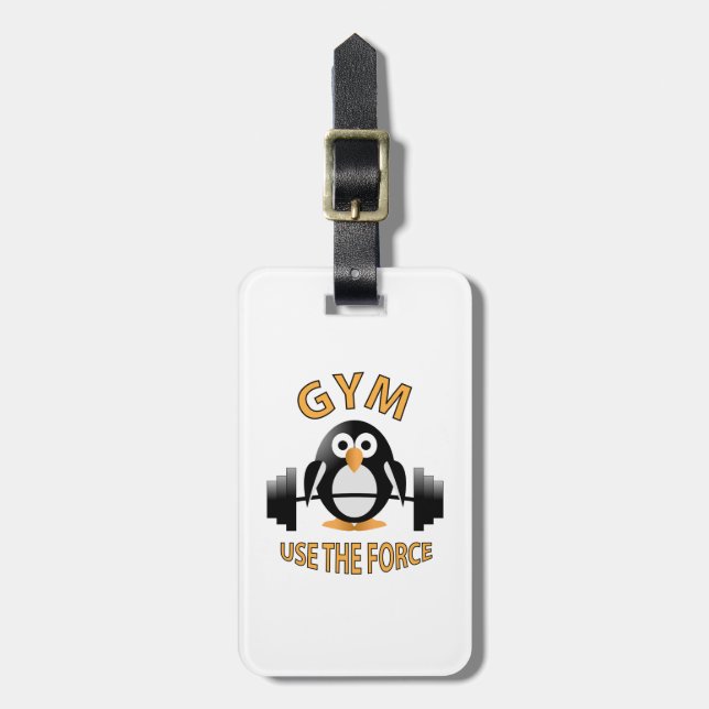 Etiqueta De Bagagem Pinguim com um sino (Frente Vertical)