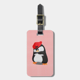 Etiqueta De Bagagem Pinguim irritado de Hip Hop