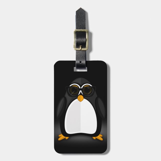 Etiqueta De Bagagem Pinguim legal (Frente Vertical)