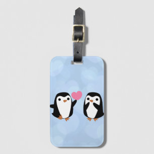 Etiqueta De Bagagem Pinguins apaixonados