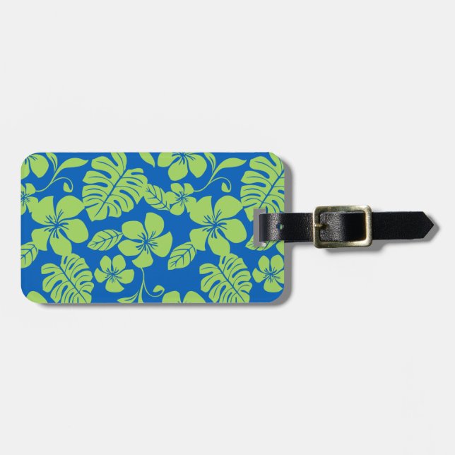 ETIQUETA DE BAGAGEM PINK BIKINI (AZUL/VERDE) (Frente Horizontal)