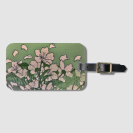Etiqueta De Bagagem Pink Blossom green  Luggage Tag