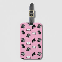 Pink Modern Bookish Bibliophile Book Patterno