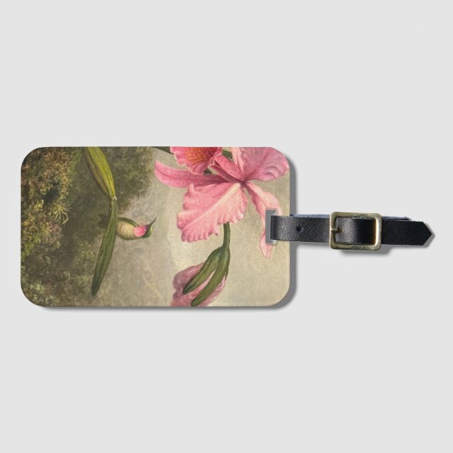 Etiqueta De Bagagem Pink Orchid (Frente Horizontal)