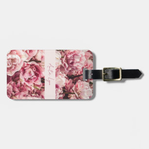 Etiqueta De Bagagem Pink Peony