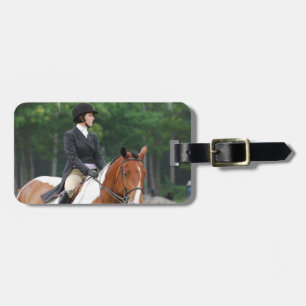 Etiqueta De Bagagem Pinte o cavalo no Tag da bagagem da mostra