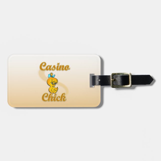Etiqueta De Bagagem Pintinho Casino (Frente Horizontal)