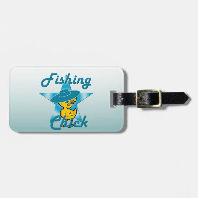 Etiqueta De Bagagem Pintinho de pesca nº 7 (Frente Horizontal)