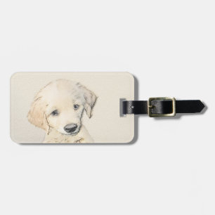 Etiqueta De Bagagem Pintura De Cachorro Para Retriever De Ouros - Arte