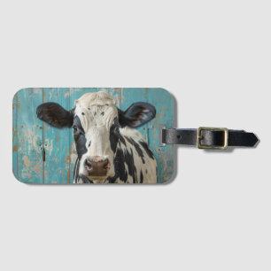 Etiqueta De Bagagem Pintura de fazenda de laticínios