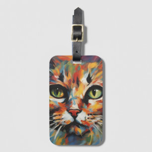 Etiqueta De Bagagem Pintura de Gatos