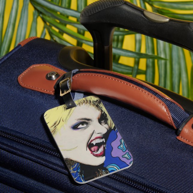 Etiqueta De Bagagem Pintura do "Duro de Beijo" numa (Frente Insitu 1)