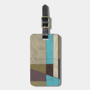 Etiqueta De Bagagem Pintura minimalista contemporânea com cor profunda