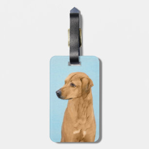 Etiqueta De Bagagem Pintura Ridgeback da Rodésia - Arte Cachorra Origi