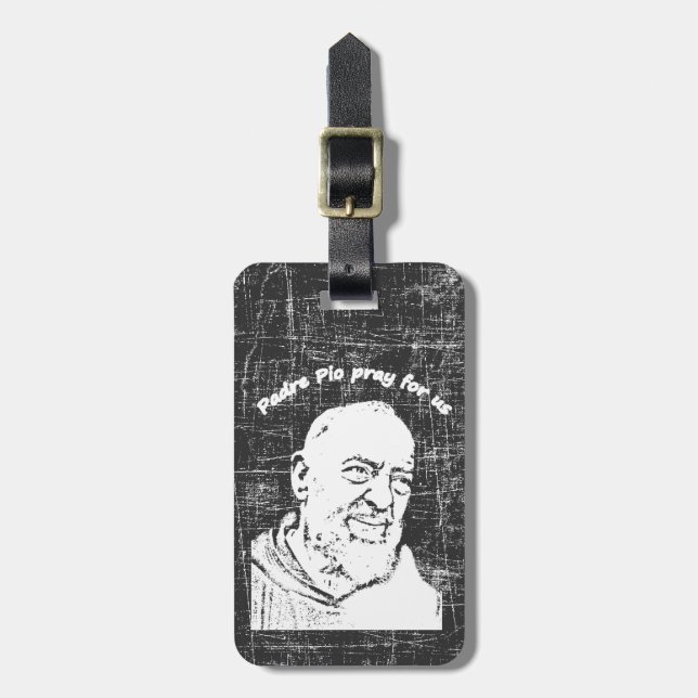 Etiqueta De Bagagem Pio do padre (Frente Vertical)