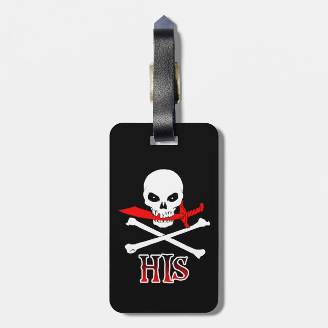 Etiqueta De Bagagem Pirata Seu (Traseira Vertical)