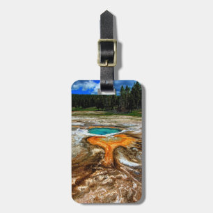Etiqueta De Bagagem Piscina térmica de Yellowstone