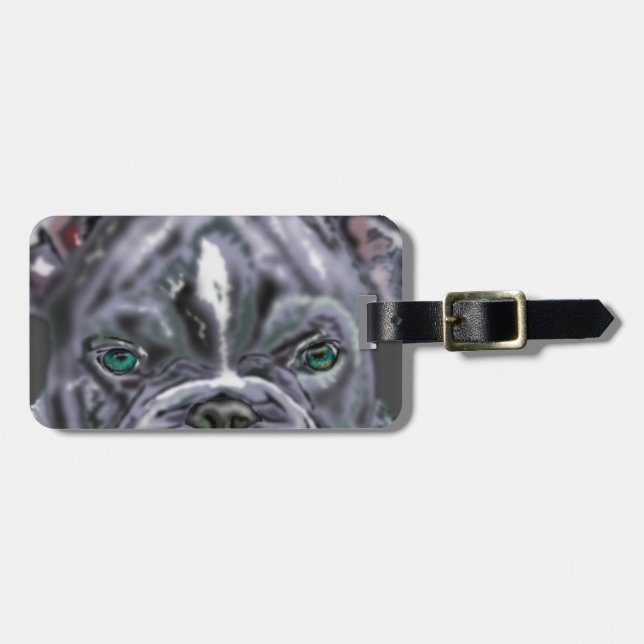 Etiqueta De Bagagem Pitbull (Frente Horizontal)