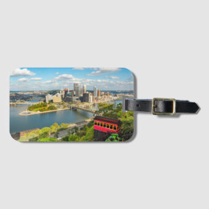 Etiqueta De Bagagem Pittsburgh Pensilvânia Duquesne Incline
