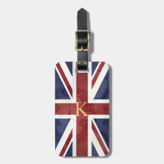ETIQUETA DE BAGAGEM PIXDEZINES UNION JACK + DIY MONOGRAMA