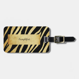 Etiqueta De Bagagem PixDezines zebra vintage