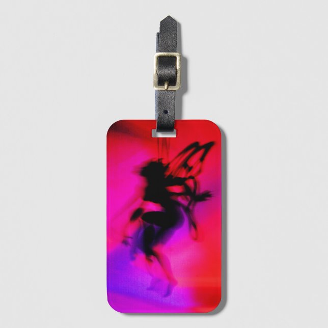 Etiqueta De Bagagem Pixie dança a rosa (Frente Vertical)