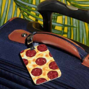 Etiqueta De Bagagem Pizza Pepperoni