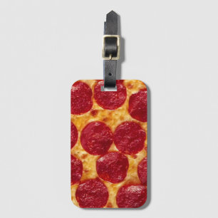Etiqueta De Bagagem pizza pepperonis