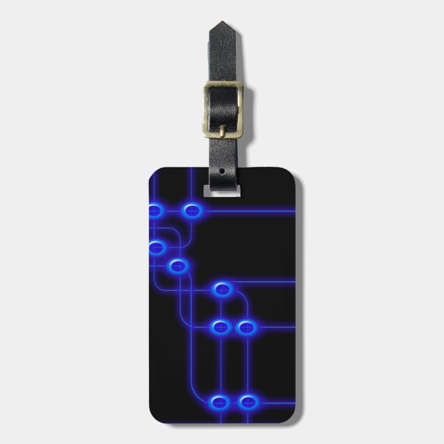 Etiqueta De Bagagem Placa de Circuito de Computador Eletrônico de Viag (Frente Vertical)