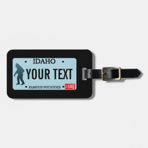 Etiqueta De Bagagem Placa de Licença Idaho Sasquatch